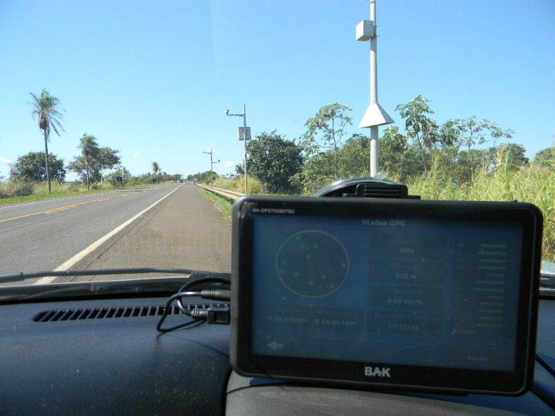 parado no ponto, coletando coordenadas